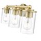 Z-Lite Thayer Vanity, 3-Light, 22.5 In.W x 5.75 In.L x 8.75 In.H, Luxe Gold/Clear 742-3V-LG - alternate 6
